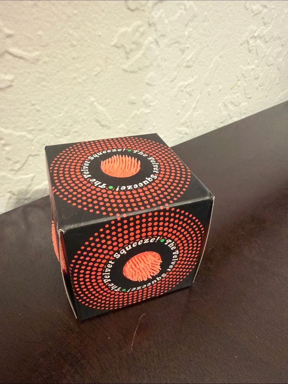 Needoh Fuzz Ball Velvet Squeeze - Orange